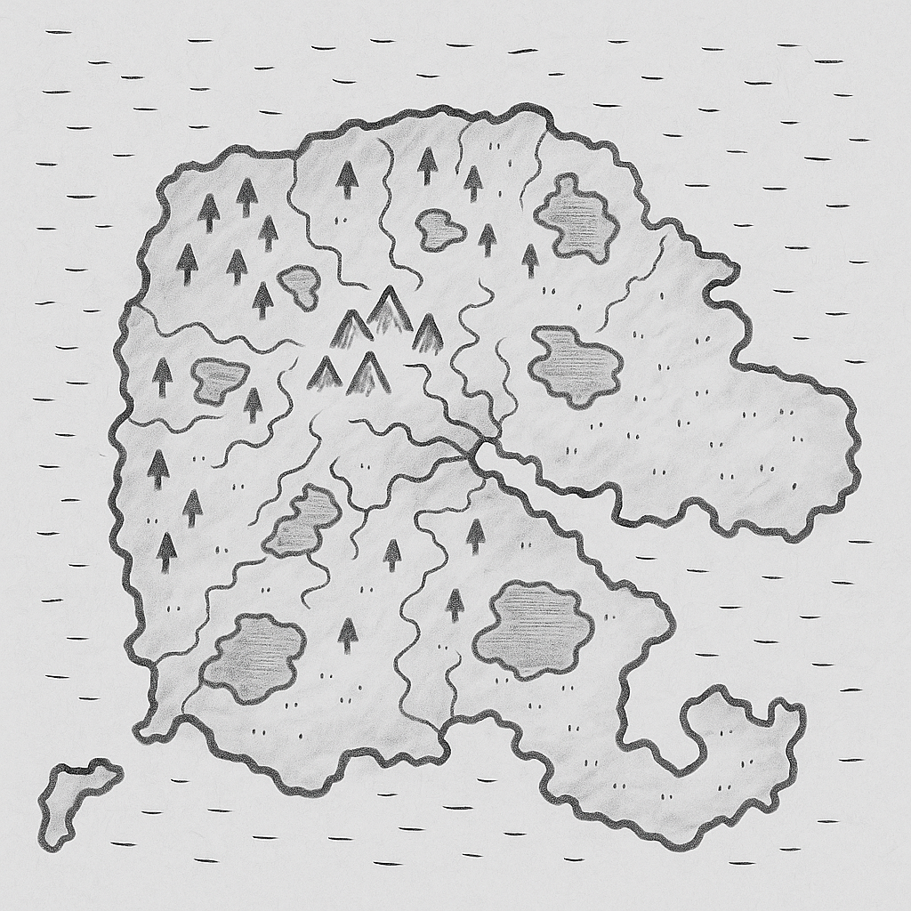 Map of Valruhn with Lakes